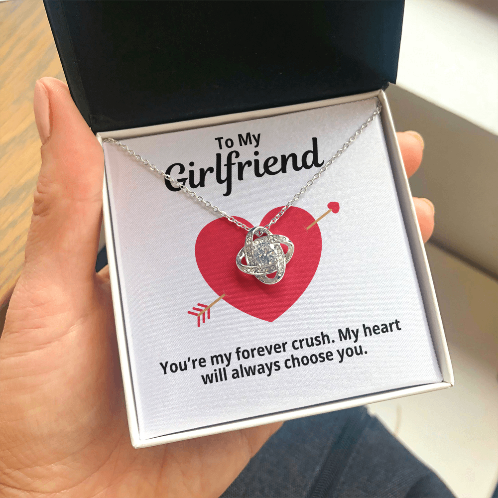 To My Girlfriend Gift | My Crush | Forever Love Necklace