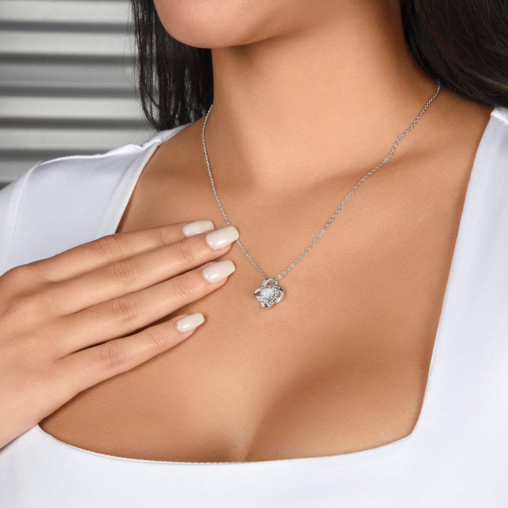 To My SoulMate Gift | Life Has Many Mysteries | Love Knot Necklace