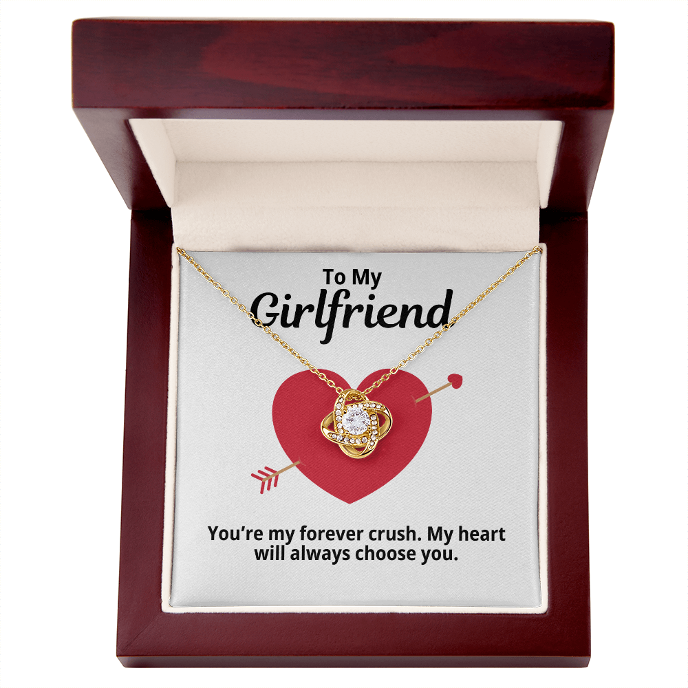 To My Girlfriend Gift | My Crush | Forever Love Necklace