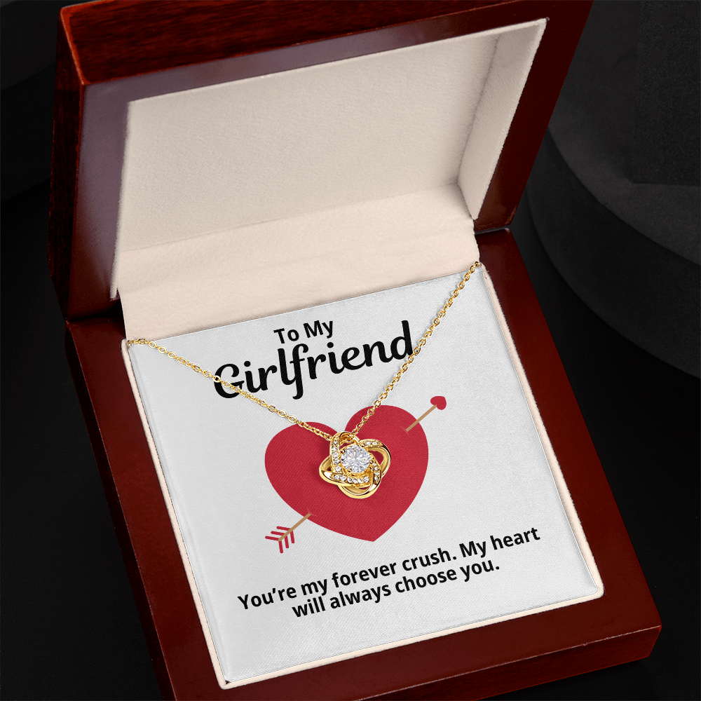 To My Girlfriend Gift | My Crush | Forever Love Necklace