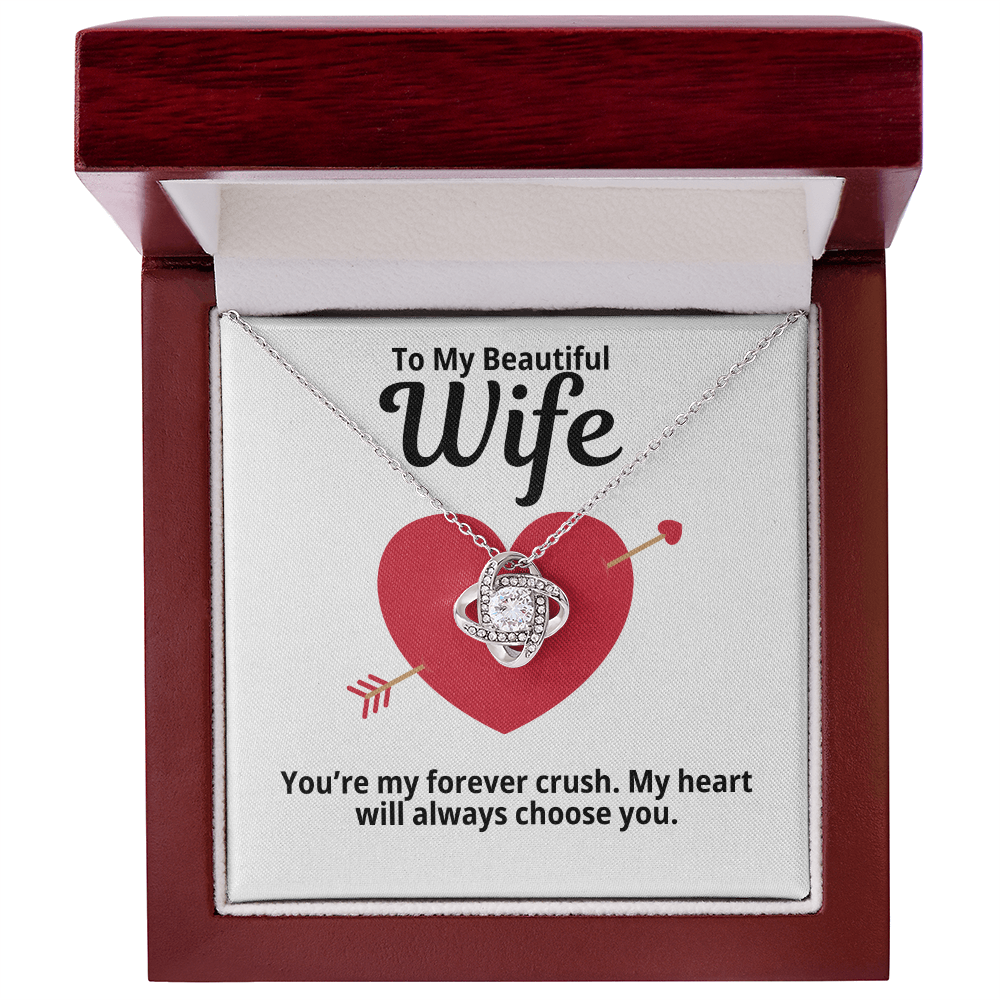To My Wife Gift | My Forever Crush | Forever Love Necklace