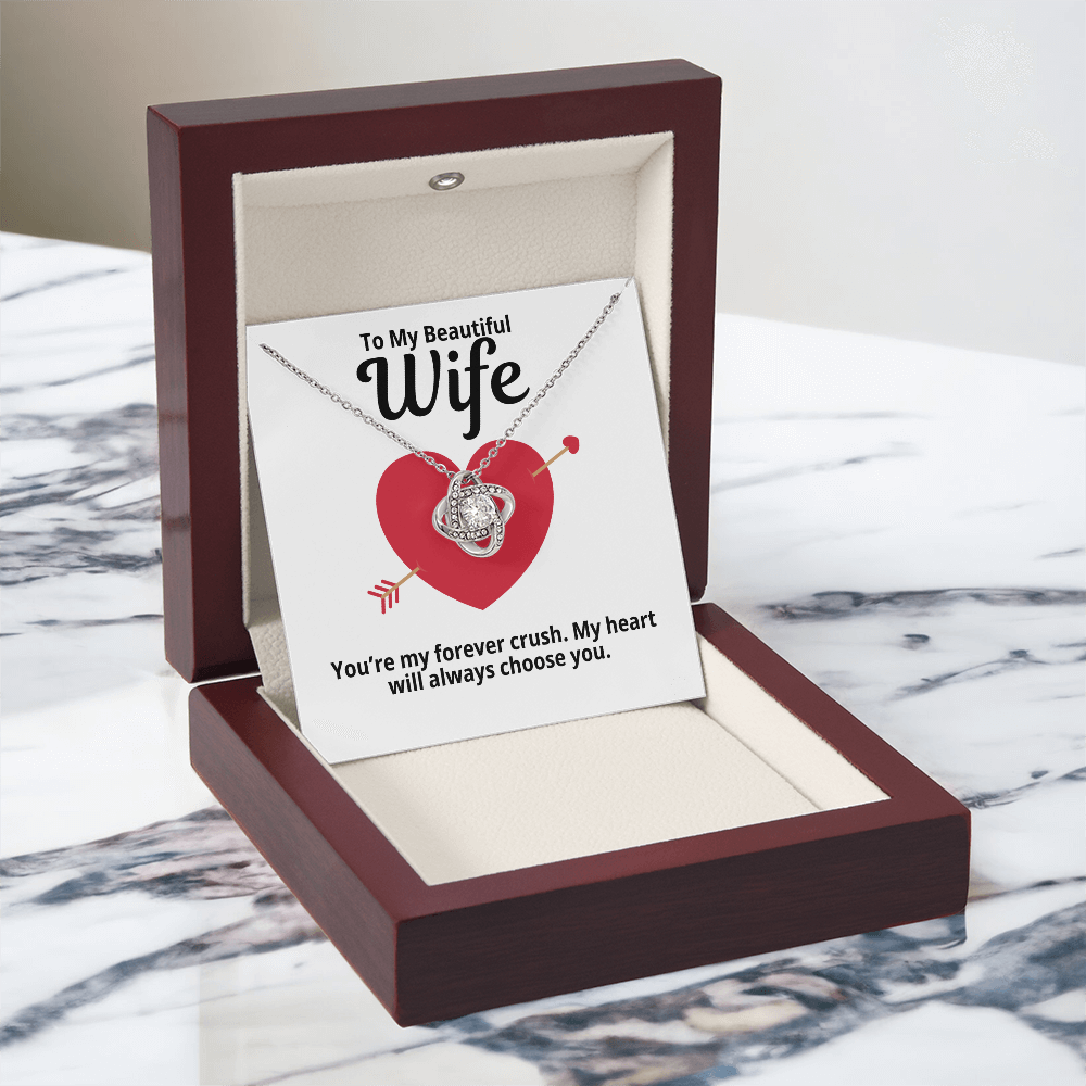 To My Wife Gift | My Forever Crush | Forever Love Necklace