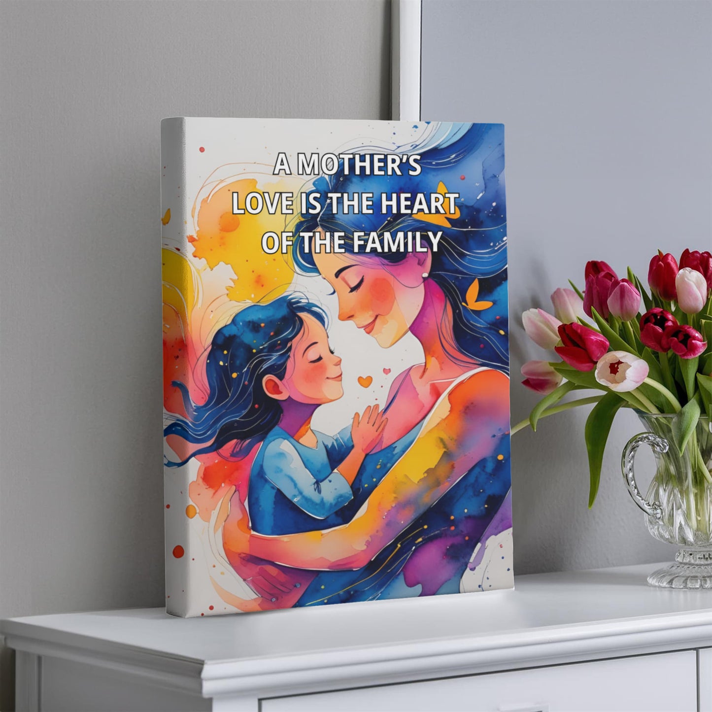 To My Mom Canvas Gift | A Mother's Love | Canvas Gallery Wrap