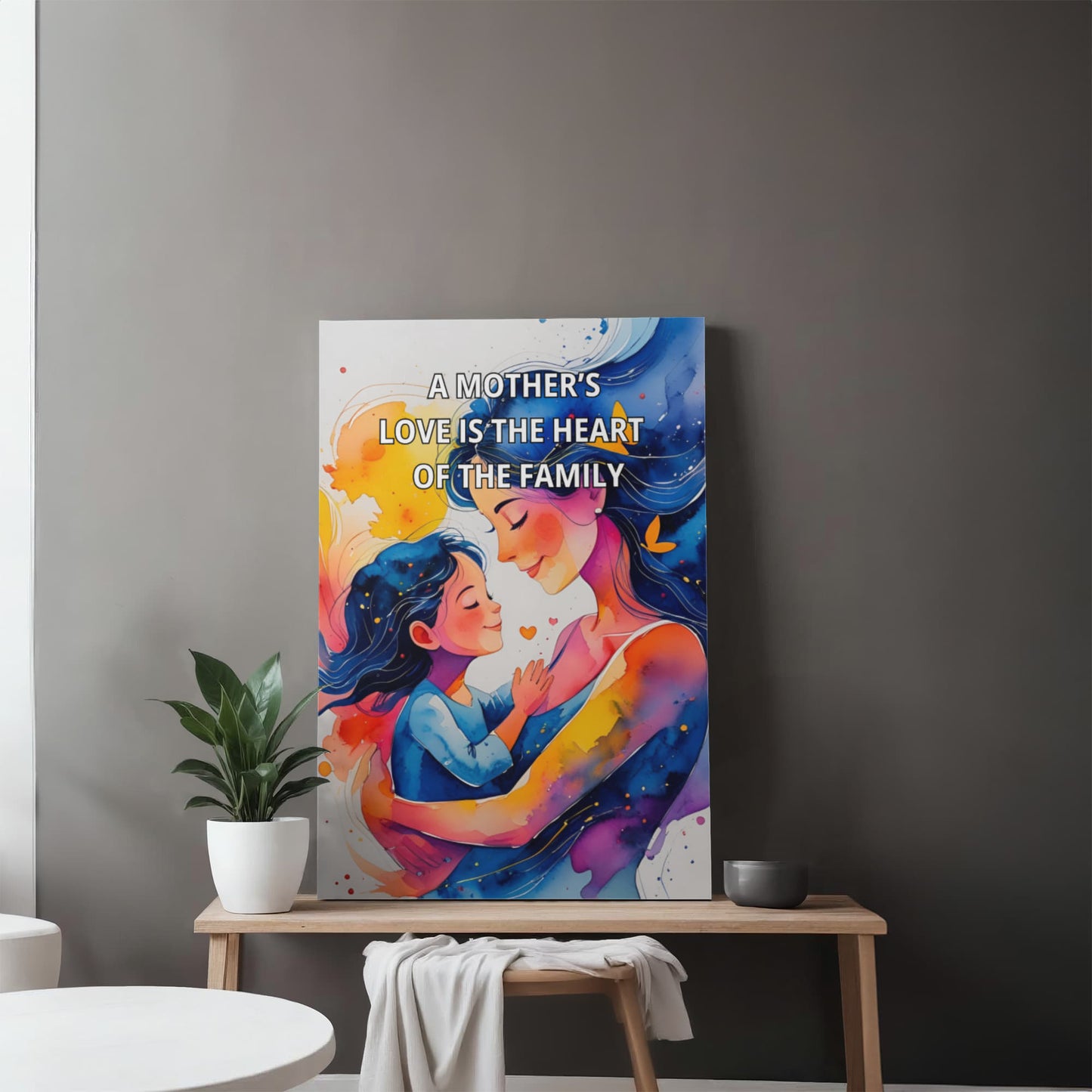 To My Mom Canvas Gift | A Mother's Love | Canvas Gallery Wrap