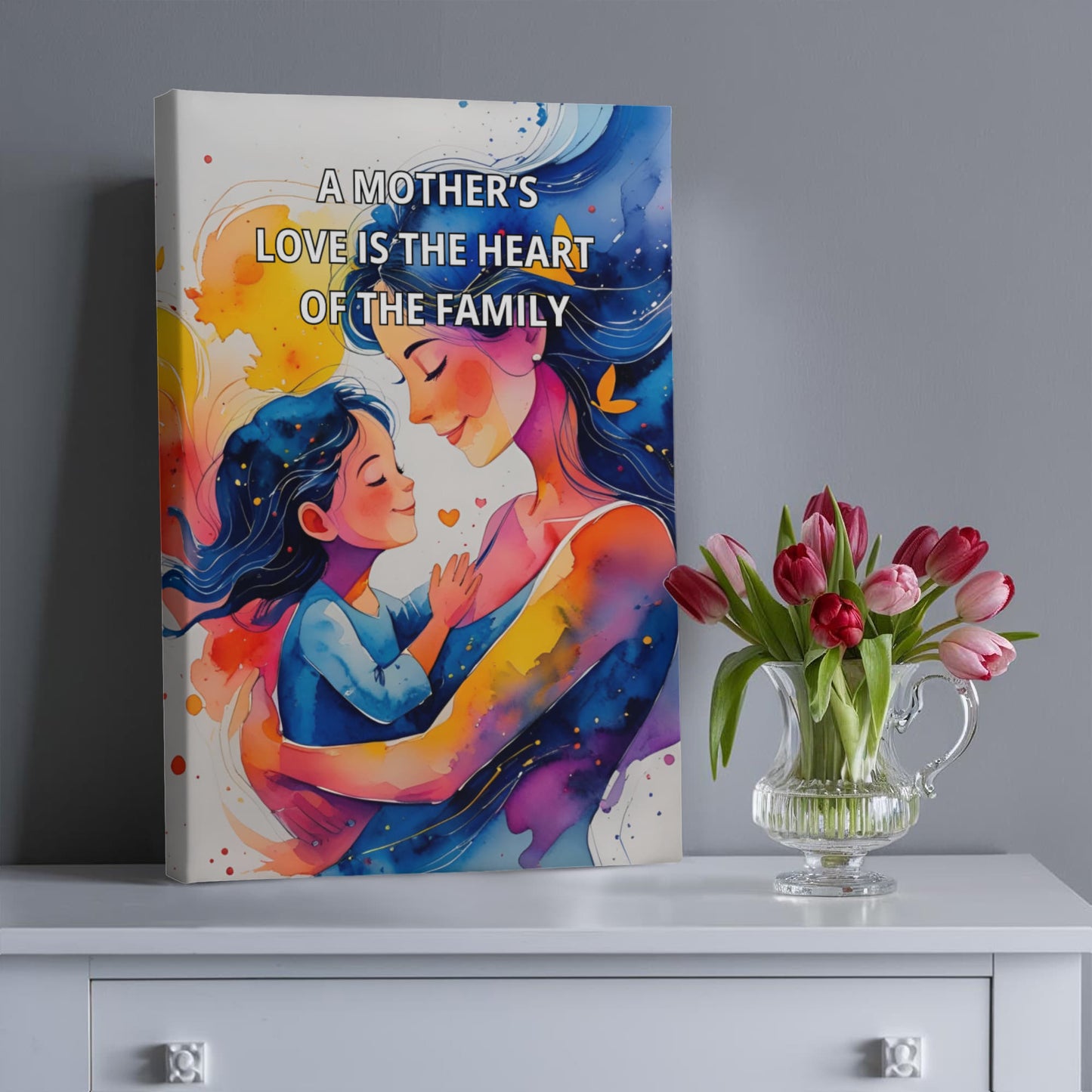 To My Mom Canvas Gift | A Mother's Love | Canvas Gallery Wrap