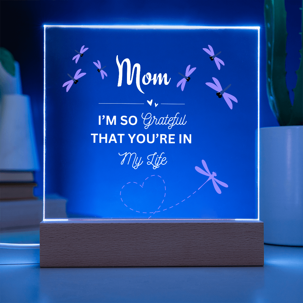 lighted acrylic plaque for mom