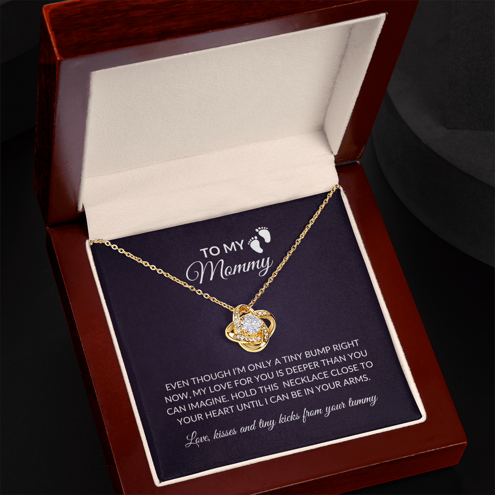 mom to be gift gold necklace luxury box